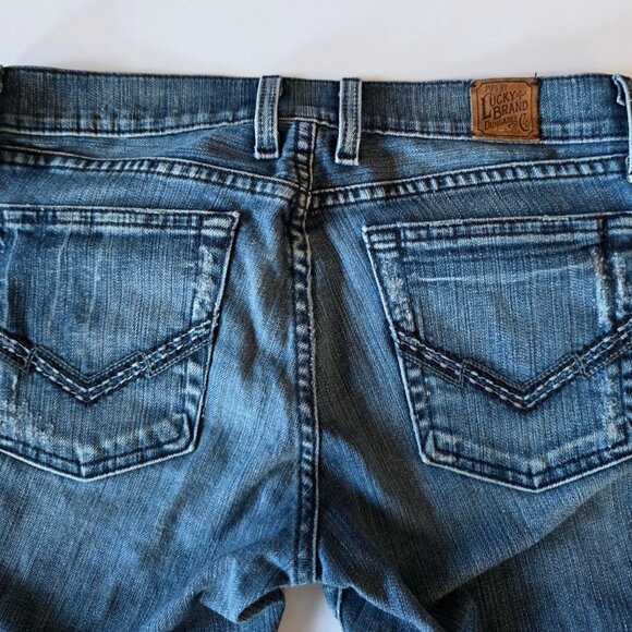 Lucky Brand Lil’ Maggie Low Rise Bootcut Jeans 4 / 27 Short Made in USA - Picture 5 of 13